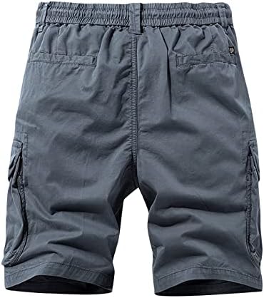 מכנסיים קצרים לגברים של YMOSRH מכנסיים מזדמנים של קיץ קפריס רופפים מכנסי ספורט נושמים ישר