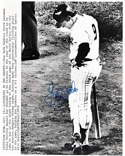 Graig Snettles New York Yankees Wire חתום חתימה 8x10 צילום w/coa