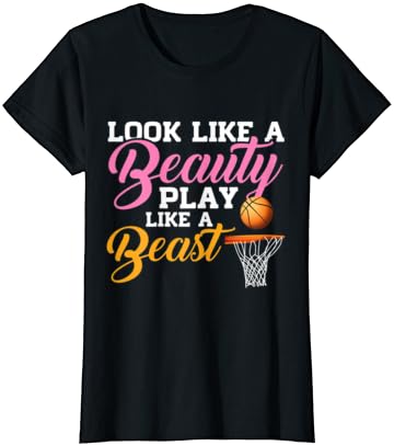 נשים כמו משחק יופי כמו חיה חולצת טריקו כדורסל מצחיקה