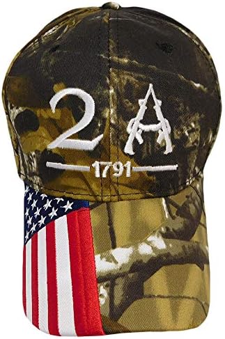 2 א תיקון 2 1791 ארה ב דגל על ביל אקריליק רקום הסוואה הסוואה כובע כובע