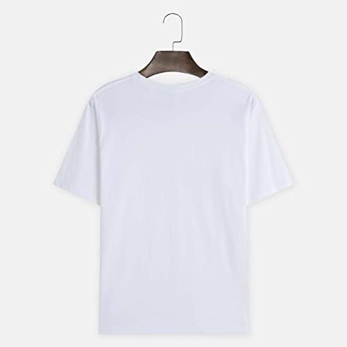 חולצות טריקו של XXBR לקיץ לגברים שרוול קצר פשוט הדפס ורד גרפי פשוט