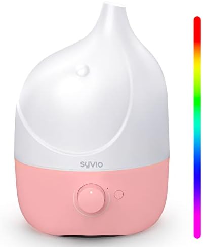 מכשירי אדים של סיביו לתינוק בחדר השינה, סיביו 2.8 ליטר מכשירי אדים ערפל קרירים ו -1.8 ליטר אור לילה חמוד 7 צבעים מכשירי אדים ערפל קרירים