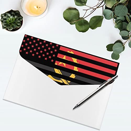 אנגולה אמריקאי דגל הרחבת קובץ תיקיית אקורדיון תיקיית 6 כיסים מסמך ארגונית נייר ארגונית