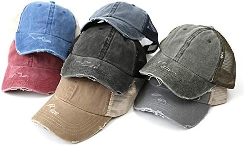 ארוך שטף במצוקה כותנה בייסבול כובע ג ' ינס קוקו כובע מתכוונן כובע רשת נמוך פרופיל אבא כובע