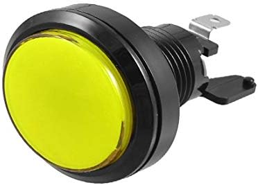 חדש LON0167 משחק ארקייד 36 ממ כובע צהוב רגע כפתור מתג לחצן לא כלול (משחק ארקייד 36 ממ כובע צהוב רגע כפתור לחיצה על כפתור NICHT HENTALTEN