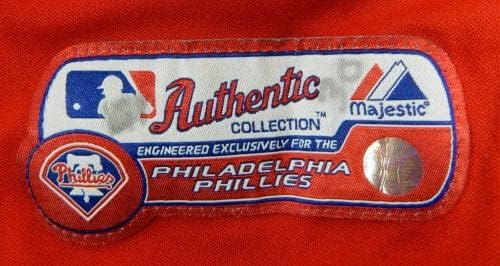 2011-13 פילדלפיה פיליס גבריאל אריאס 73 משחק נעשה שימוש באדום ג'רזי סנט BP 46 18 - משחק גופיות MLB משומשות
