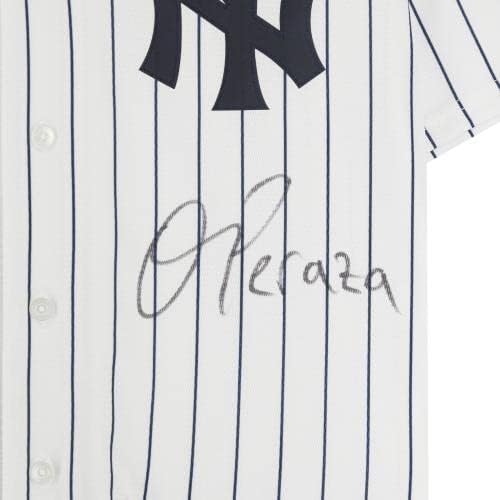 אוסוולד פרזה ניו יורק ינקיס חתימה על חתימת נייקי נייק ג'רזי - גופיות MLB עם חתימה