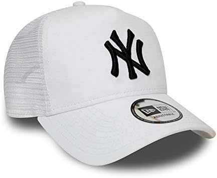 עידן חדש גברים חיוני נהג משאית ניו יורק יאנקיז כובע, לבן, אוספם