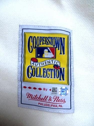 סנדי קופקס חתום על חתימה מיטשל ונס ג'רזי 1955 דודג'רס 44 ל 'MLB COA - גופיות MLB עם חתימה